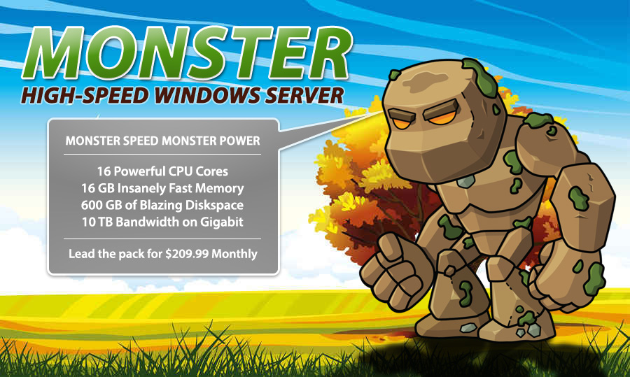 MONSTER HIGH-SPEED WINDOWS SERVER